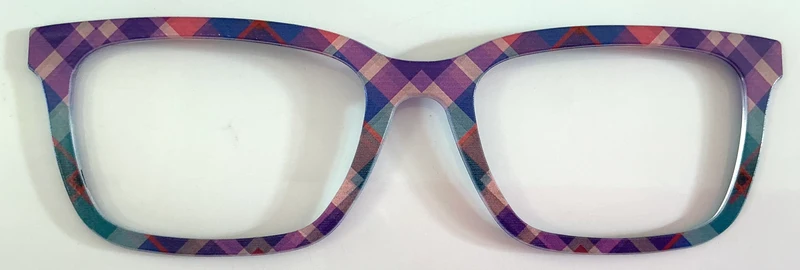 Larkin Topper; purple and blue plaid