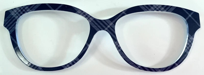 PAIR Quinn Topper; blue plaid ￼
