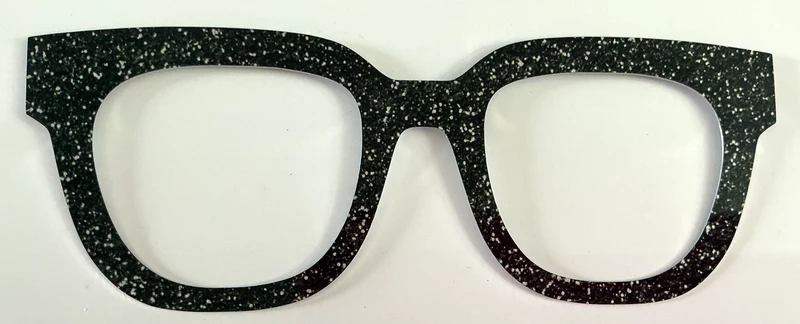 Murphy Topper; metal; almost black glitter overload
