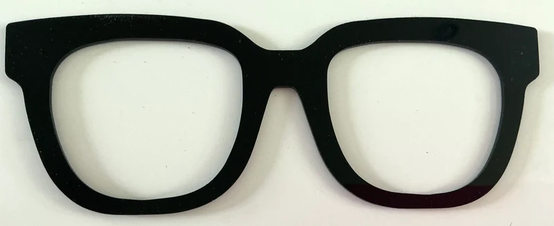 Murphy Topper; solid black acrylic
