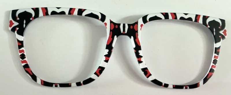 Murphy Topper; black/red/white pattern