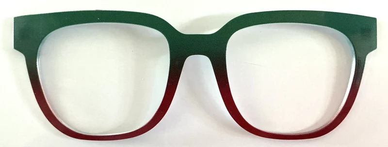PAIR Murphy Topper; dark green to dark red gradient