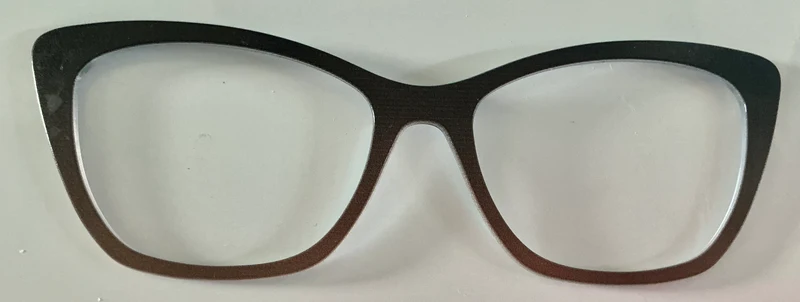 Wanda Topper; black to brown gradient
