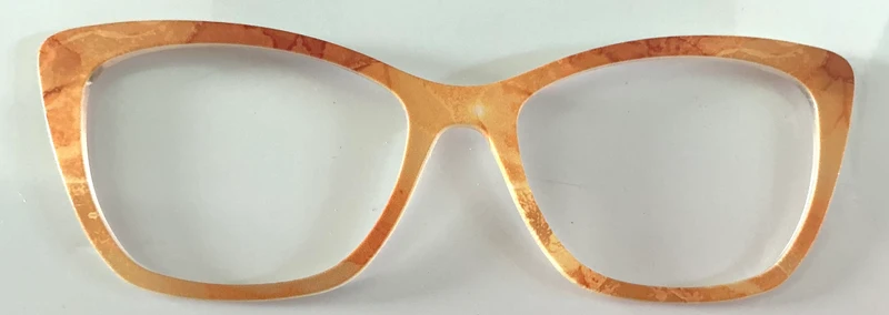 Wanda Topper; orange marble