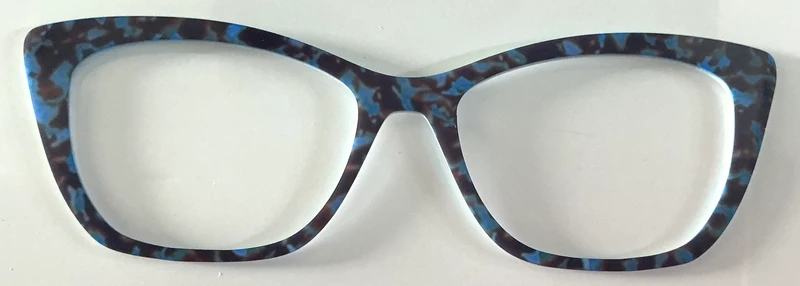 Wanda Topper; blue and black camo