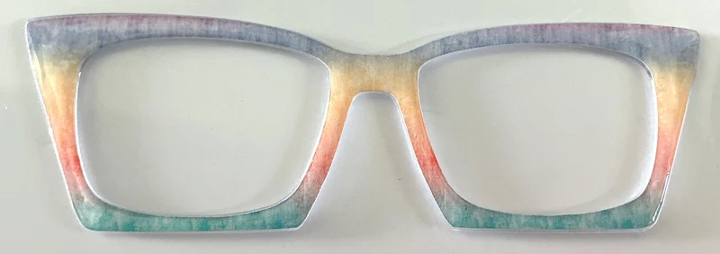 Wanda Hybrid Topper; multicolored pastel fade