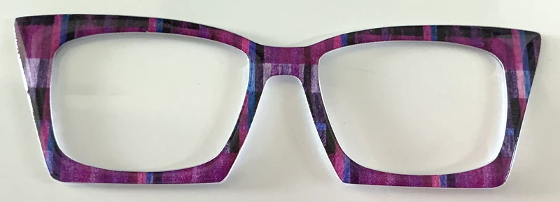 Wanda Hybrid Topper; dark purple plaid