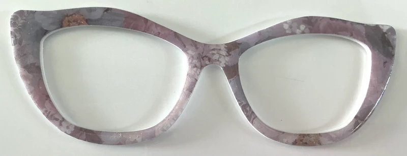 Wanda Topper; Creator; lavender and pale blue floral
