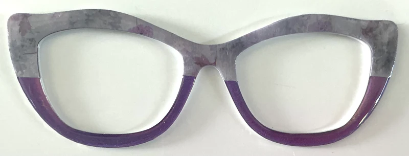 Wanda Topper; Creator; lavender floral/purple split