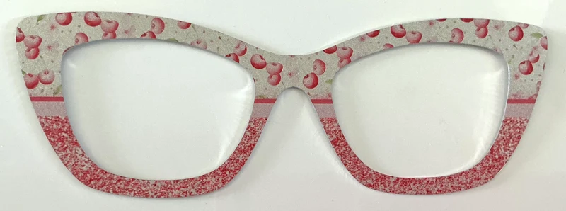 Wanda Topper; metal; thick; apple with red glitter split