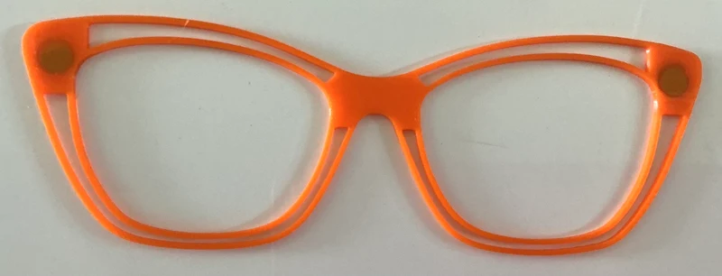 Wanda Topper; contour blank; orange