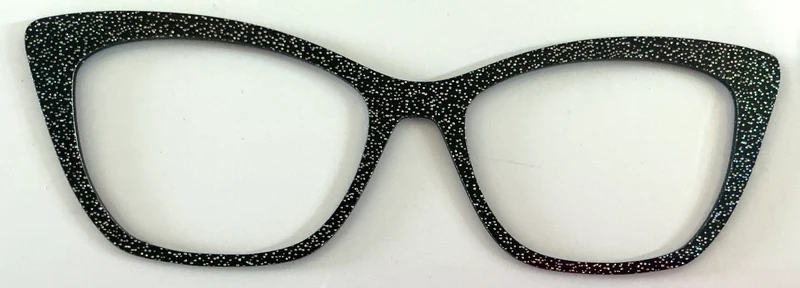 Wanda Topper; black glitter