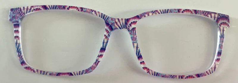 PAIR Kirby Topper; navy blue and magenta sea shells