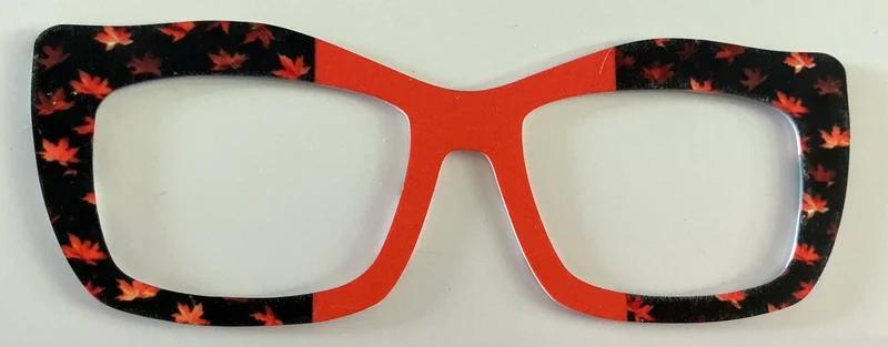 Kirby Topper; Creator; Whimsical Showstopper; fall leaves/red vertical split