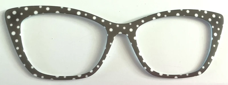 Wanda Topper; brown pin dot