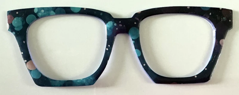 Murphy Topper; black with teal spots