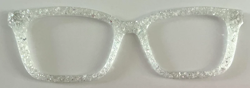 Larkin Topper; clear glitter