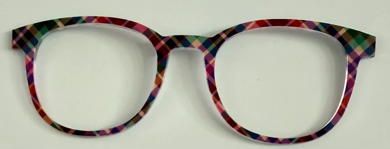 PAIR Reese Topper; pink and purple plaid