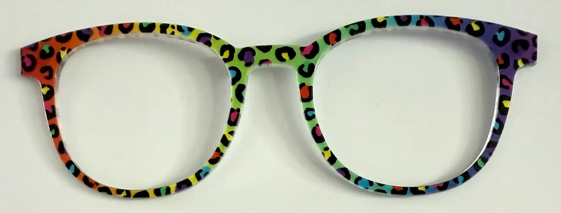 PAIR Reese Topper; rainbow animal print