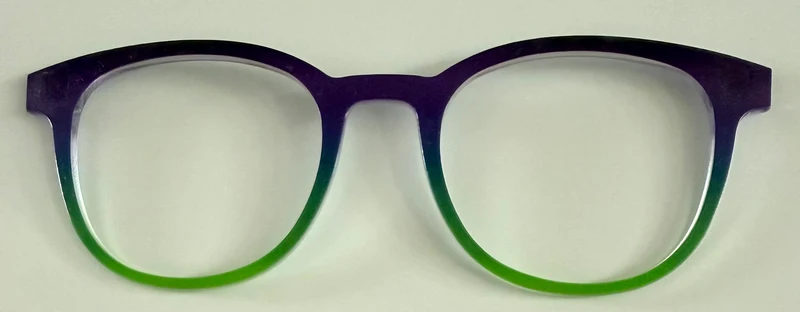 PAIR Reese Topper; navy to lime gradient