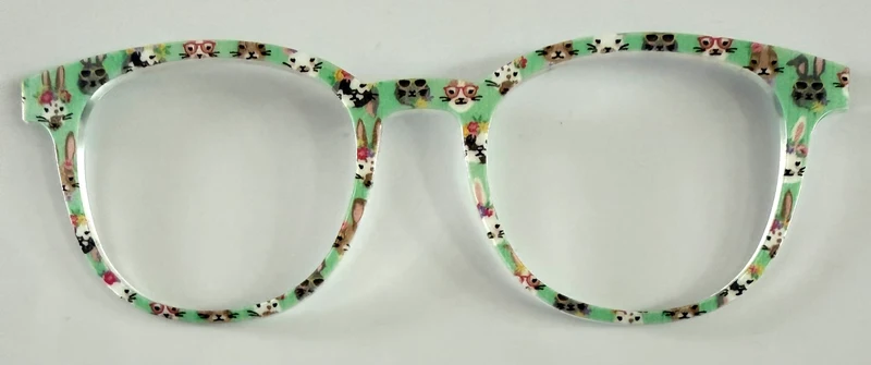 PAIR Reese Topper; rabbits on aqua