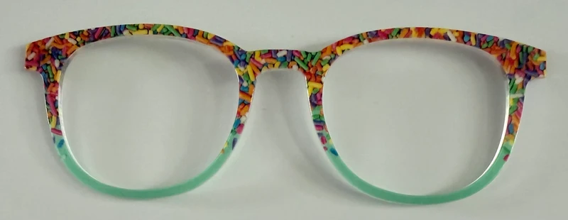 PAIR Reese Topper; sprinkles to light green fade