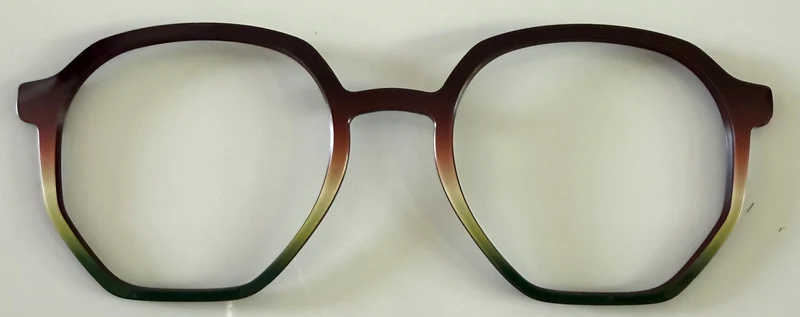 PAIR; Rowan Topper; plum to green gradient