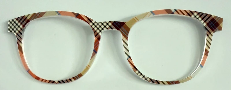 PAIR Reese Topper; brown toned plaid
