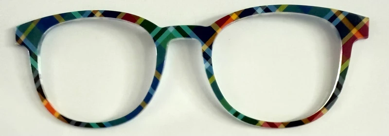 PAIR Reese Topper; dark blue and green plaid