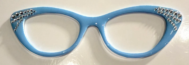 Ella Topper; Mel’s Sparkles; Custom Ella Hybrid; light blue with rhinestones