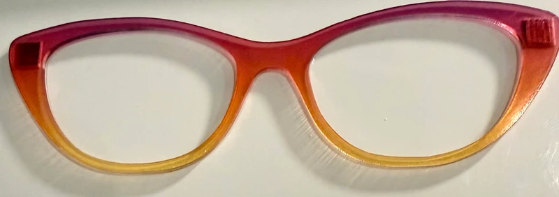 Ella Topper; SLM Collection; translucent; pink to gold fade