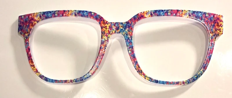 Murphy Topper; multicolored confetti