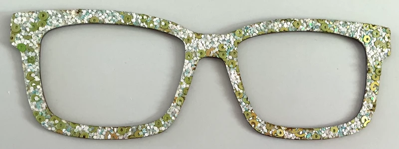 Kirby Topper; stacker; Laser Nonna; green and white embellishments