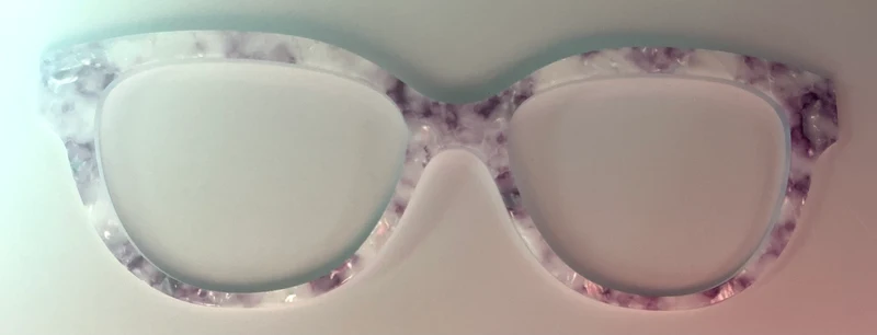PAIR Premium Quinn Topper; The Viola Pearl Marble