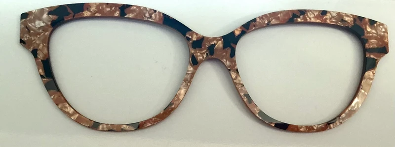 PAIR Premium Quinn Topper; Camel Pearl Tortoise