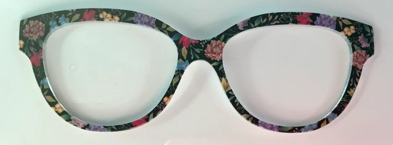PAIR Quinn Topper; multicolored flower variety on black