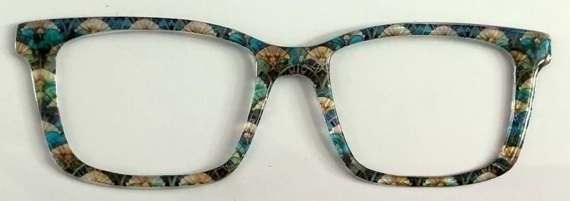 Kirby Topper; The Simple Topper; brown and teal geometric design