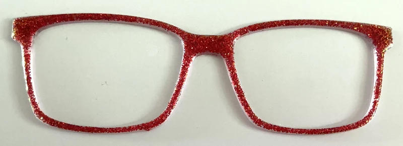 Kirby Topper; red glitter