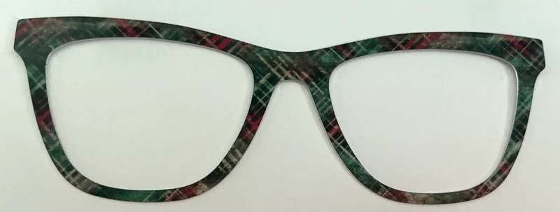 Harper Topper; metal; Christmas Plaid