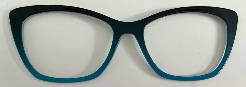 Wanda Topper; black/blue gradient