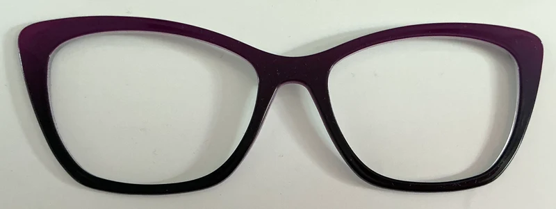 Wanda Topper; plum to black gradient