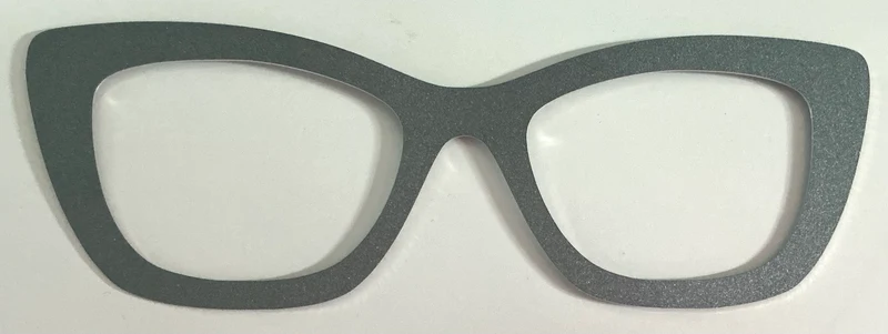 Wanda Topper; metal; thick; dark gray