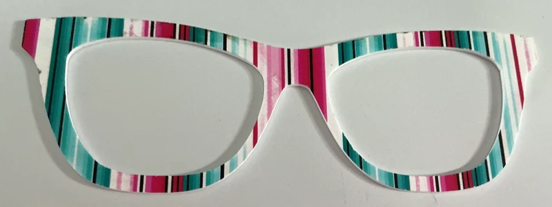 Wanda Topper; hybrid; teal/magenta/white vertical stripes