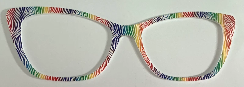 Wanda Topper; rainbow zebra print