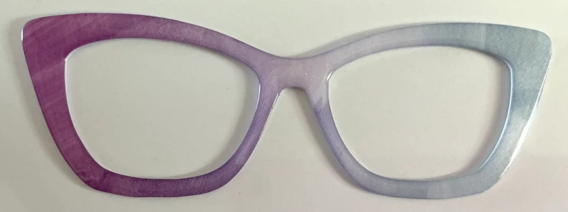 Wanda Topper; purple to light blue vertical fade