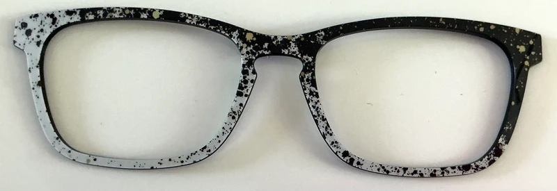 PAIR Casper Topper; Gray/Black Paint Splatter