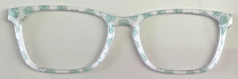 Casper Topper; green leaves on white