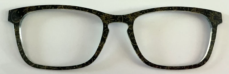 PAIR Casper Topper; suns and moons on black