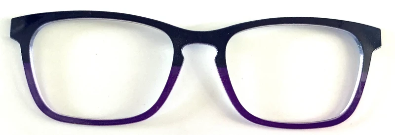 PAIR Casper Topper; dark purple/light purple split