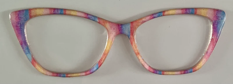 Wanda Topper; pastel stripes